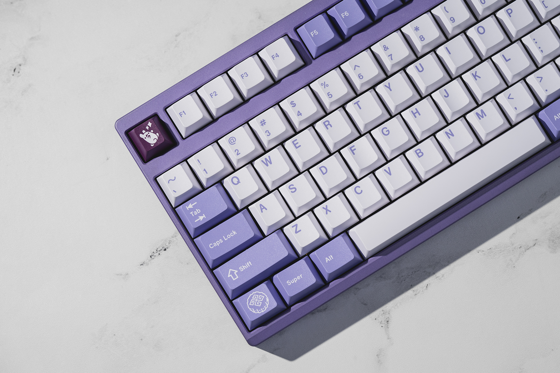 GMK 80082 Standard keycaps - pink base kit ABS Omnitype Uniqey RAMA Matte hot Grey