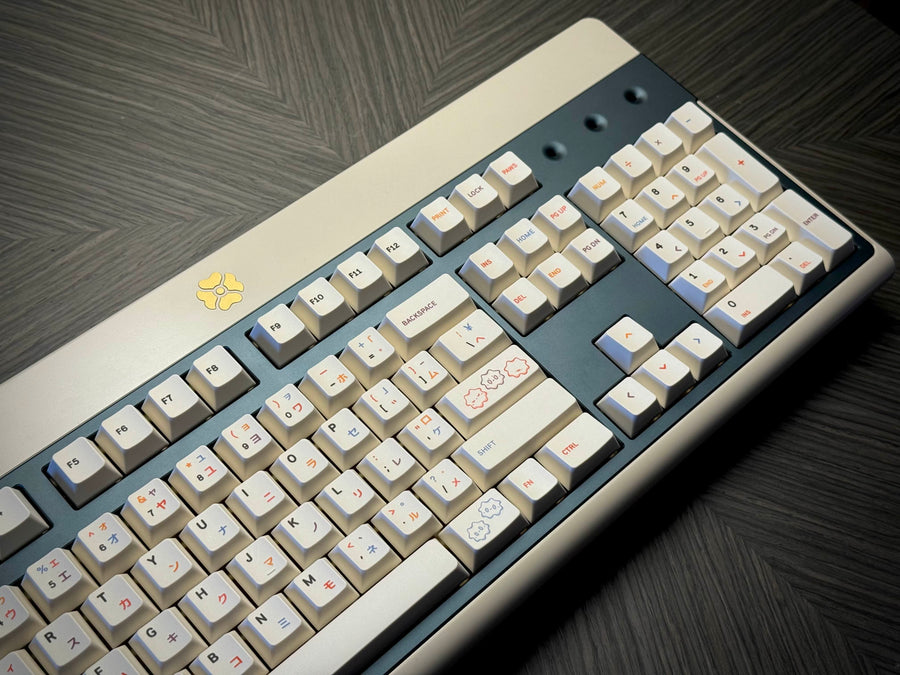 Clever Leila full-size electro-capacitive keyboard kit with anodized top and beige case