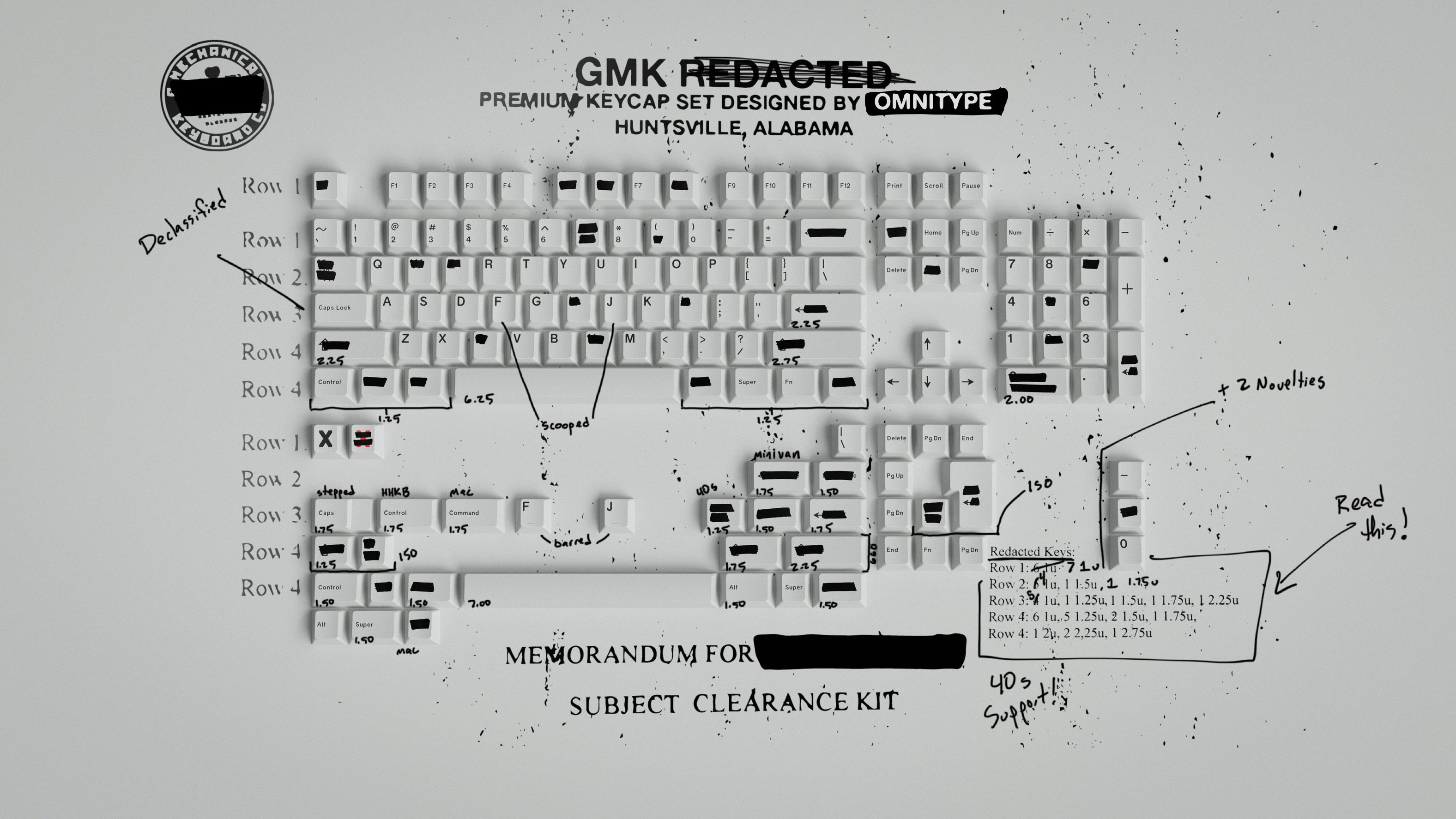 GMK Redacted® (CYL) – Omnitype® GMK Redacted® (CYL) – Omnitype®